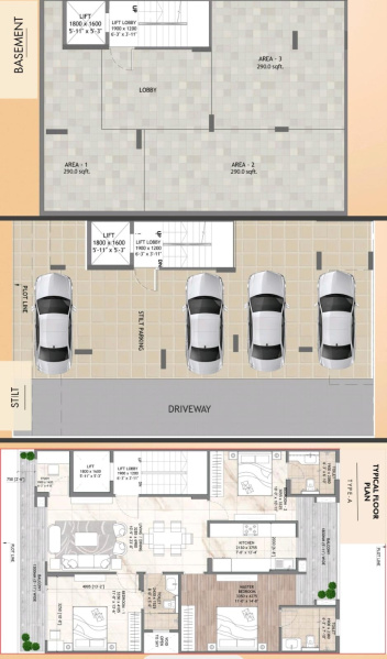 3.5 BHK 1550 Sq.ft. Apartment for Sale in Sector 36, Sohna, Gurgaon