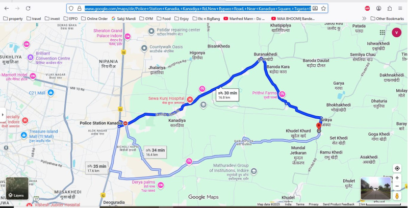 2 BHK 1 Bigha Farm House for Sale in Kanadiya, Indore