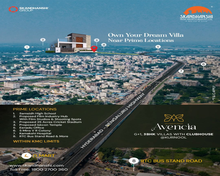 3 BHK 1526 Sq.ft. House for Sale in Santosh Nagar, Kurnool