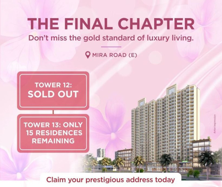 2 BHK 627 Sq.ft. Apartment for Sale in Vinay Nagar, Mira Road East, Mumbai