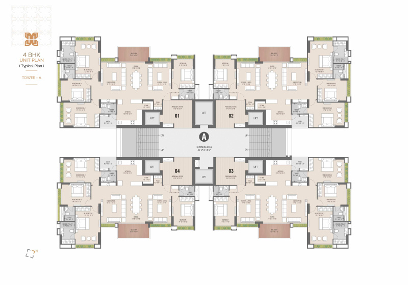 3 BHK 303 Sq. Yards Apartment for Sale in Science City, Ahmedabad