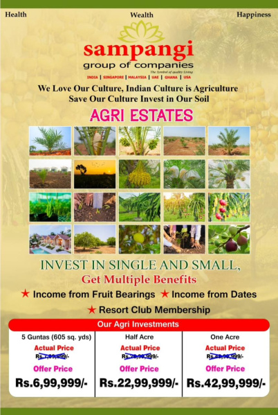  605 Sq.ft. Agricultural/Farm Land for Sale in Narayankhed, Sangareddy