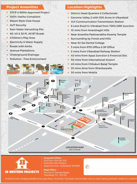  150 Sq. Yards Residential Plot for Sale in Anantagiri Hills, Vikarabad