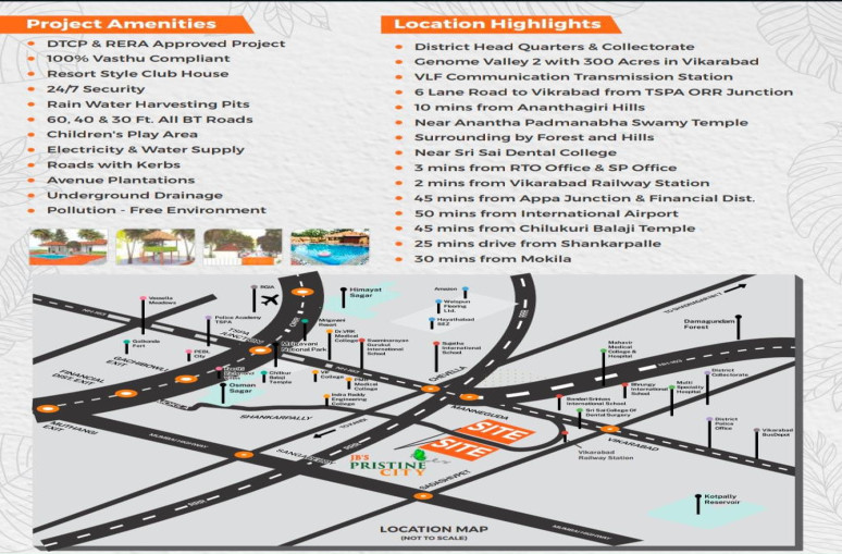  150 Sq. Yards Residential Plot for Sale in Yennepally, Vikarabad
