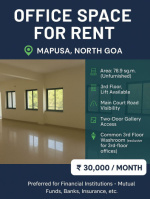 Office Space for Rent in Dattawadi, Mapusa, Goa