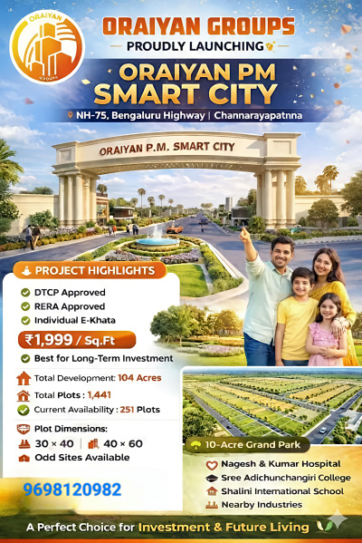  1200 Sq.ft. Residential Plot for Sale in Channarayapatna, Hassan