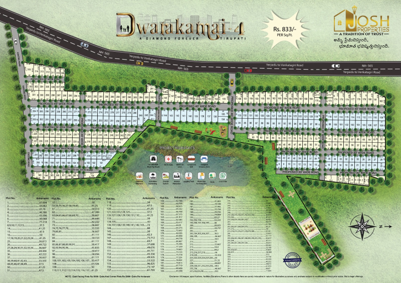  1800 Sq.ft. Residential Plot for Sale in Yerpedu, Tirupati