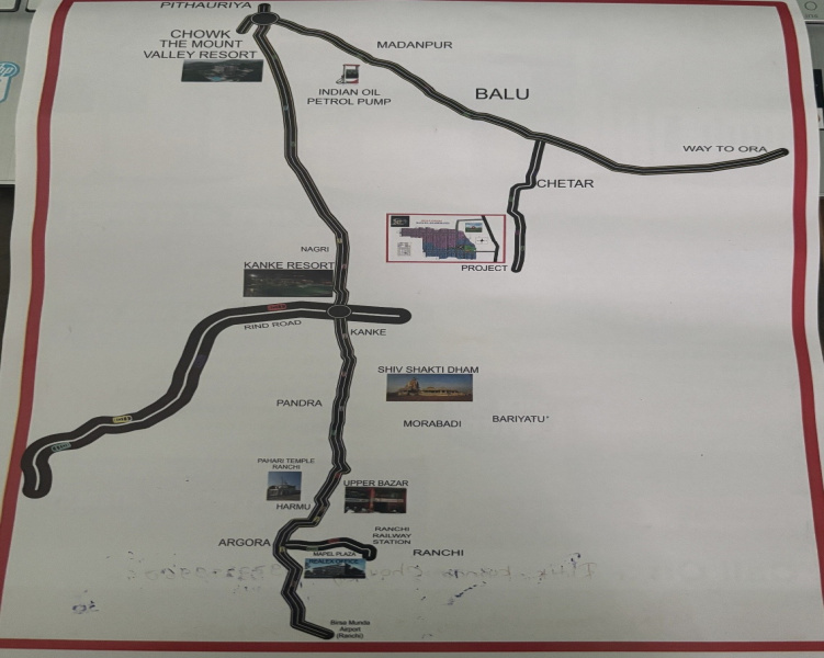  1200 Sq.ft. Residential Plot for Sale in Pithoria Chowk, Ranchi