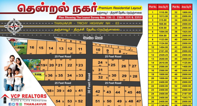  1200 Sq.ft. Commercial Land for Sale in Sengipatti, Thanjavur