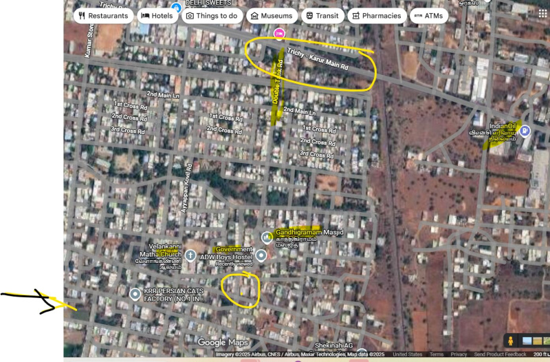  2400 Sq.ft. Residential Plot for Sale in Gandhigramam, Karur