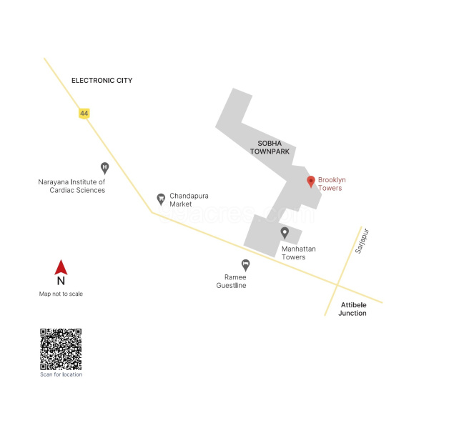 3 BHK 1583 Sq.ft. Apartment for Sale in Hosur Road, Bangalore