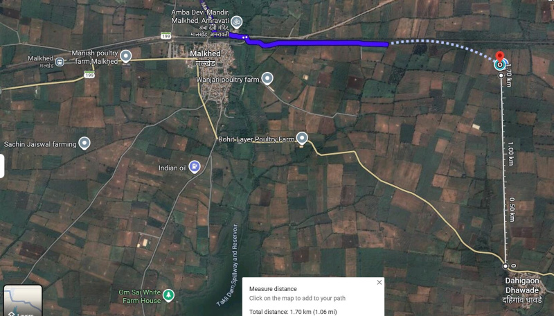  20 Acre Agricultural/Farm Land for Sale in Maltekdi, Amravati