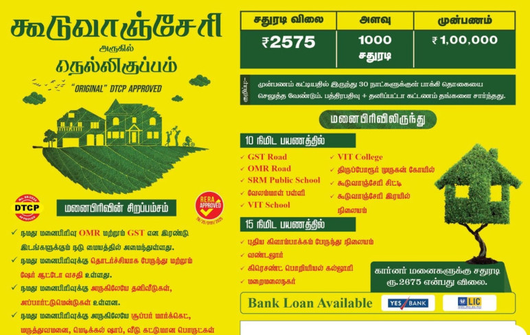  600 Sq.ft. Residential Plot for Sale in Guduvancheri, Chennai