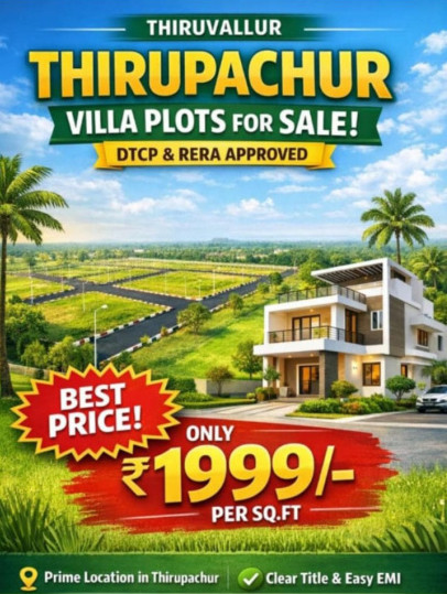  1200 Sq.ft. Residential Plot for Sale in Thirupachur, Thiruvallur