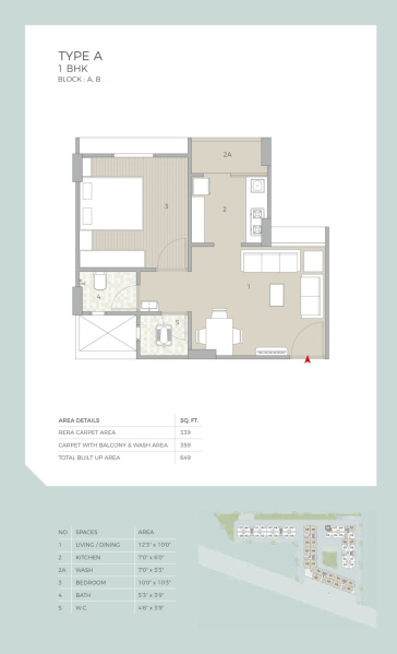 1 BHK 649 Sq.ft. Apartment for Sale in New Ranip, Ahmedabad