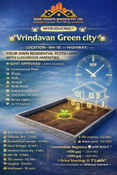  Residential Plot for Sale in NH-19, Vrindavan