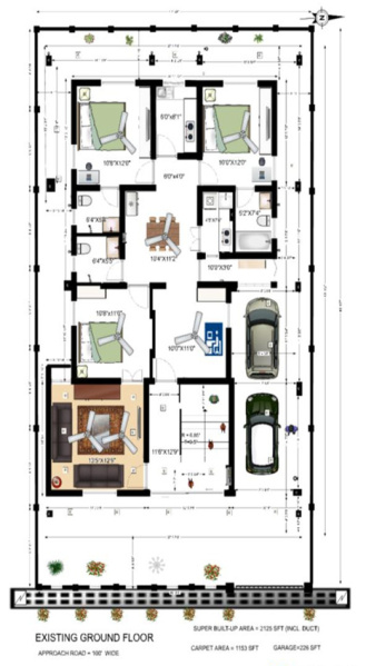  2125 Sq.ft. Office Space for Rent in Kalinga Vihar, Bhubaneswar
