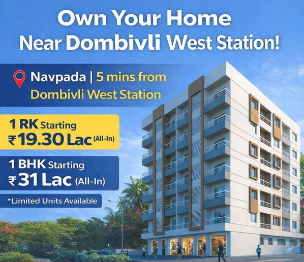 1 BHK 490 Sq.ft. Apartment for Sale in Dombivli West, Thane