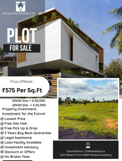  1200 Sq.ft. Residential Plot for Sale in Hindupur, Anantapur