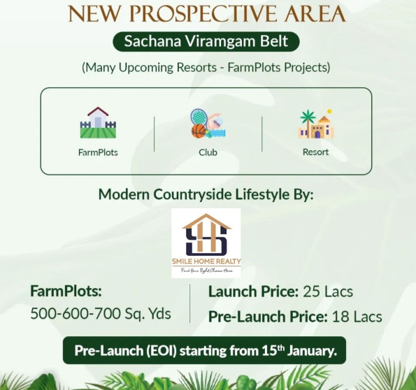  700 Sq. Yards Residential Plot for Sale in Sanand Nalsarovar Road, Ahmedabad