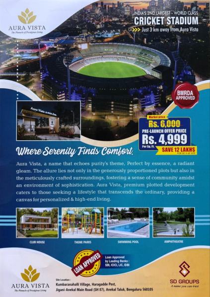  1200 Sq.ft. Residential Plot for Sale in Jigani Road, Bangalore