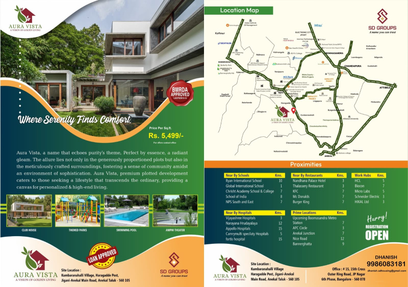  1200 Sq.ft. Residential Plot for Sale in Jigani Road, Bangalore