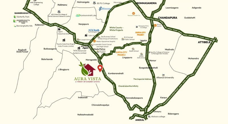  1200 Sq.ft. Residential Plot for Sale in Jigani Road, Bangalore