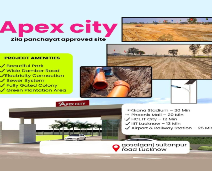  1000 Sq.ft. Residential Plot for Sale in Gosainganj, Lucknow