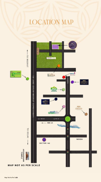 3 BHK 1855 Sq.ft. Apartment for Sale in Wave City, Ghaziabad