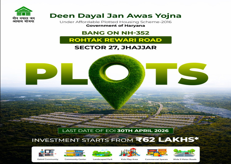  144 Sq. Yards Residential Plot for Sale in Sector 27, Jhajjar