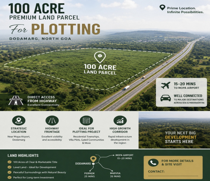  400000 Sq. Meter Commercial Land for Sale in Dodamarg, Sindhudurg