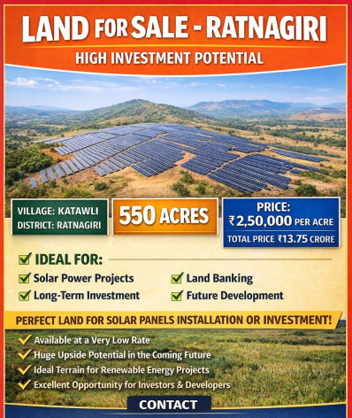  2200000 Sq. Meter Agricultural/Farm Land for Sale in Sangameshwar, Ratnagiri