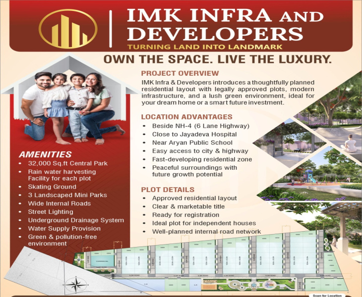  1453 Sq.ft. Residential Plot for Sale in Gokul Road, Hubli