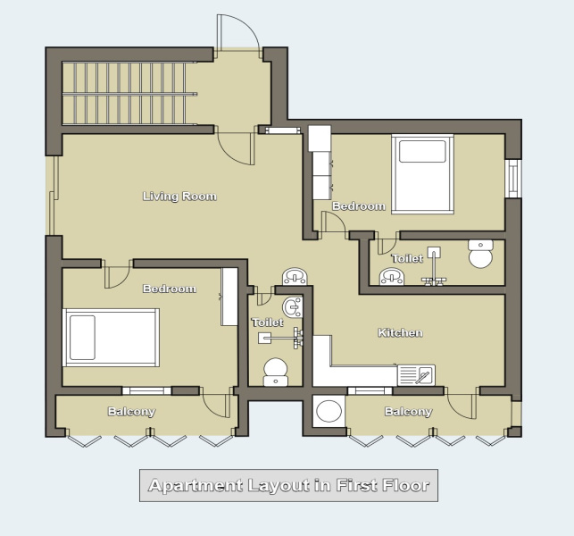2 BHK 1100 Sq.ft. Apartment for Sale in Kandanchavadi, Chennai