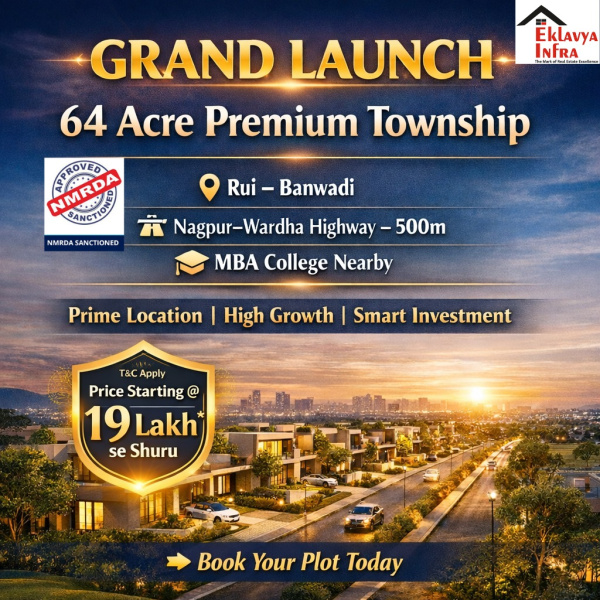  1100 Sq.ft. Residential Plot for Sale in Rui, Nagpur