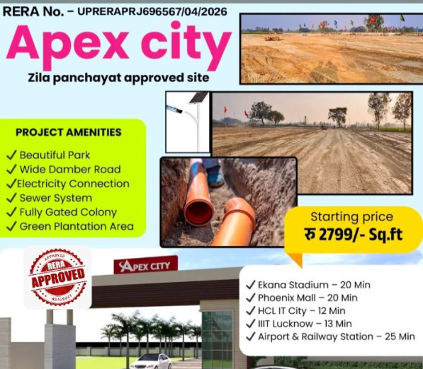  128 Sq.ft. Residential Plot for Sale in Gosainganj, Lucknow