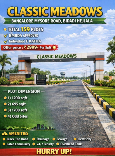  1200 Sq.ft. Residential Plot for Sale in Mysore Road, Bangalore
