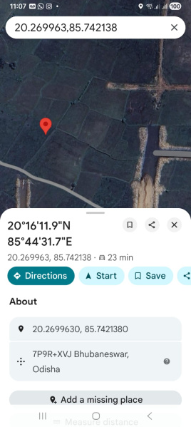  12 Guntha Residential Plot for Sale in Paikarapur, Bhubaneswar