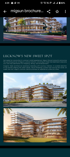  374 Sq.ft. Commercial Shop for Sale in Sushant Golf City, Lucknow