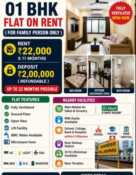 1.0 BHK Flats for Rent in Nalasopara East, Mumbai