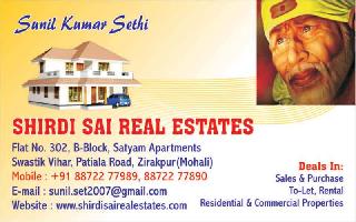 1 RK Residential Plot for Sale in Swastik Vihar, Zirakpur