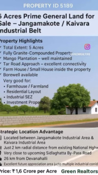  Agricultural Land for Sale in Gowribidanur, ChikBallapur