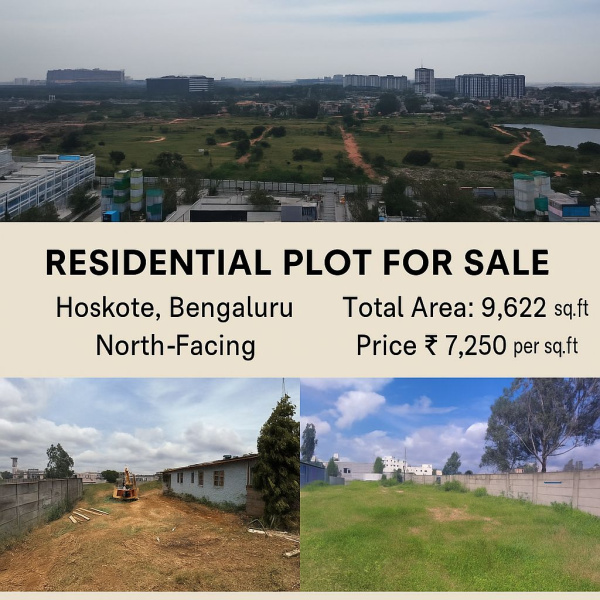  9622 Sq.ft. Residential Plot for Sale in Hoskote, Bangalore