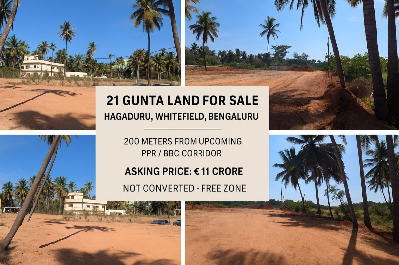  21 Guntha Residential Plot for Sale in Whitefield, Bangalore