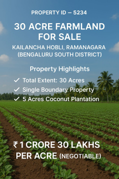 Agricultural Land for Sale in Ramanagara, Bangalore