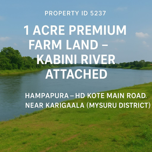  1 Acre Agricultural/Farm Land for Sale in HD Kote Road, Mysore