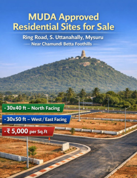  Residential Plot for Sale in Chamundi Hill, Mysore