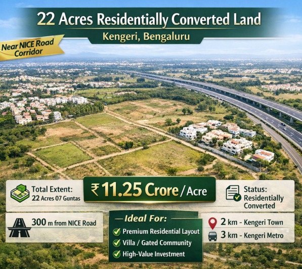 22 Acre Residential Plot for Sale in Kengeri, Bangalore