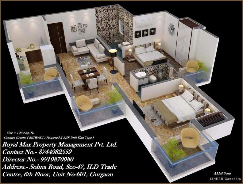 2 BHK Builder Floor 824 Sq.ft. for Sale in Alwar Bypass Road, Bhiwadi