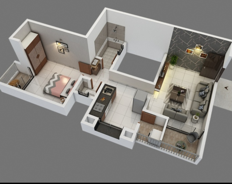 1 BHK 920 Sq.ft. Apartment for Sale in Shahunagar, Satara